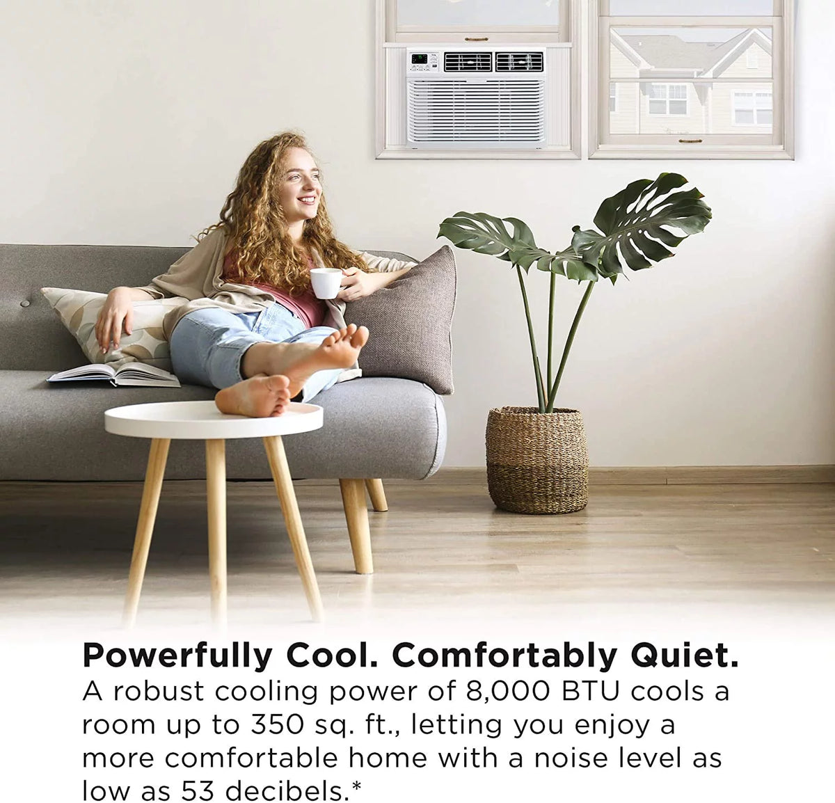 8,000 BTU 3 Fan Speed Window Air Conditioner H605
