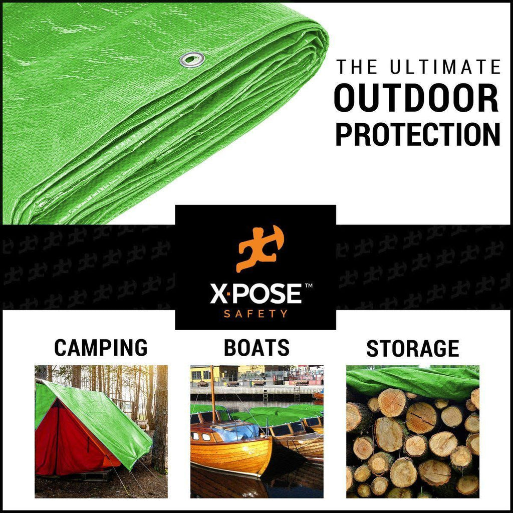 Green Poly Tarps 15 x 20 - Case of 6 R2770