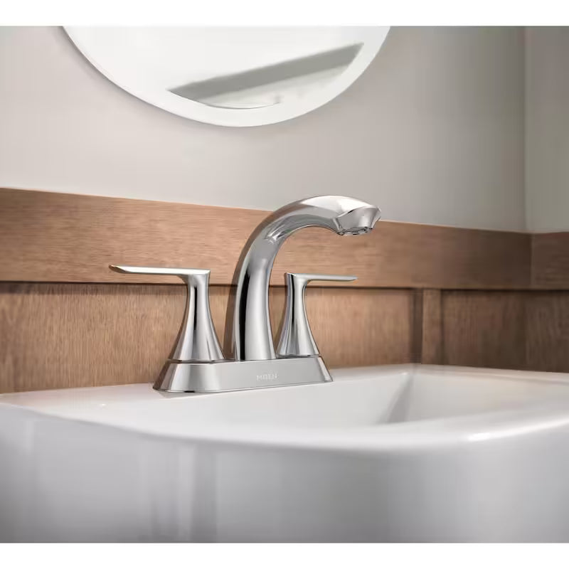 4 in. Centerset Double-Handle Bathroom Faucet in Chrome X3315