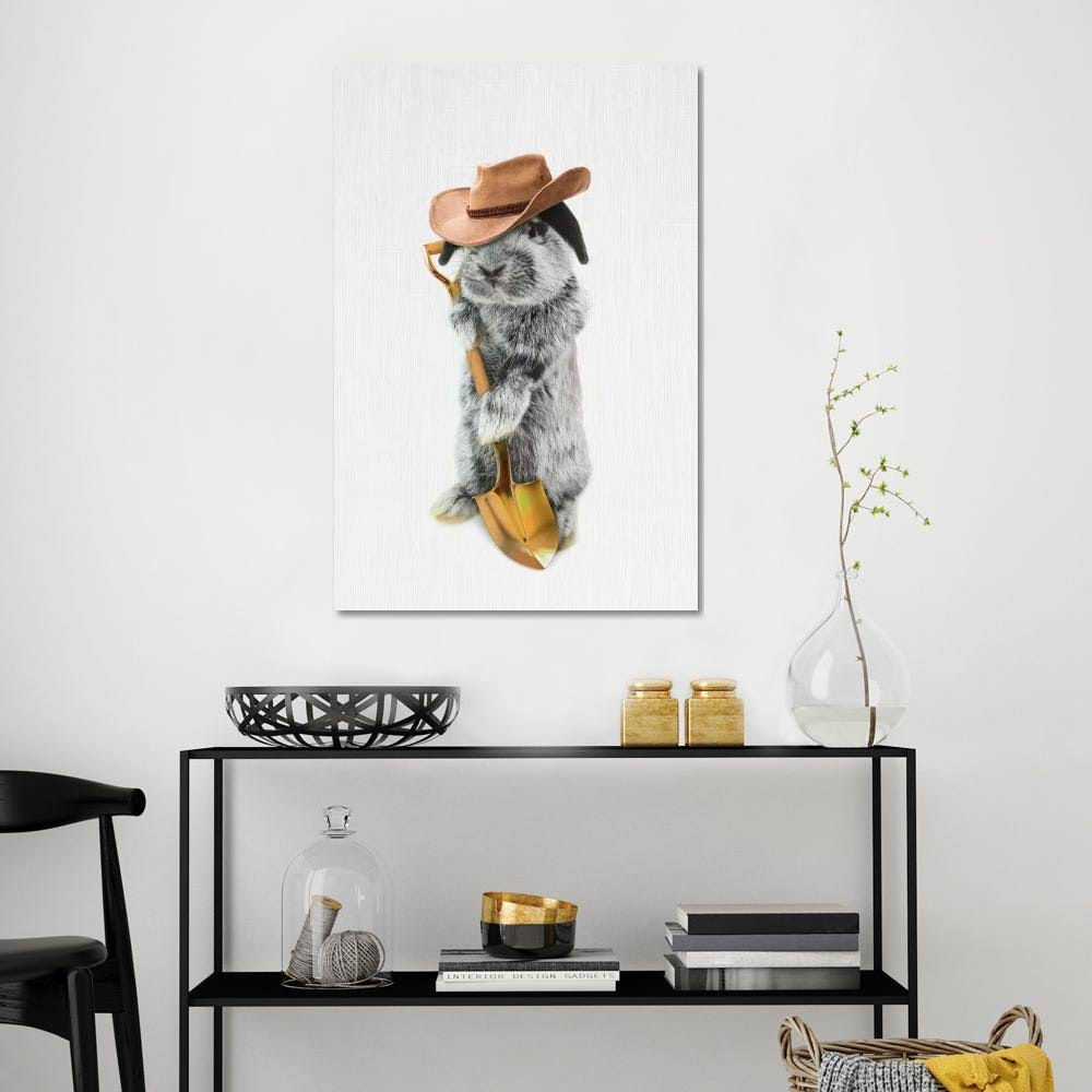 Canvas Rabbit Print W495