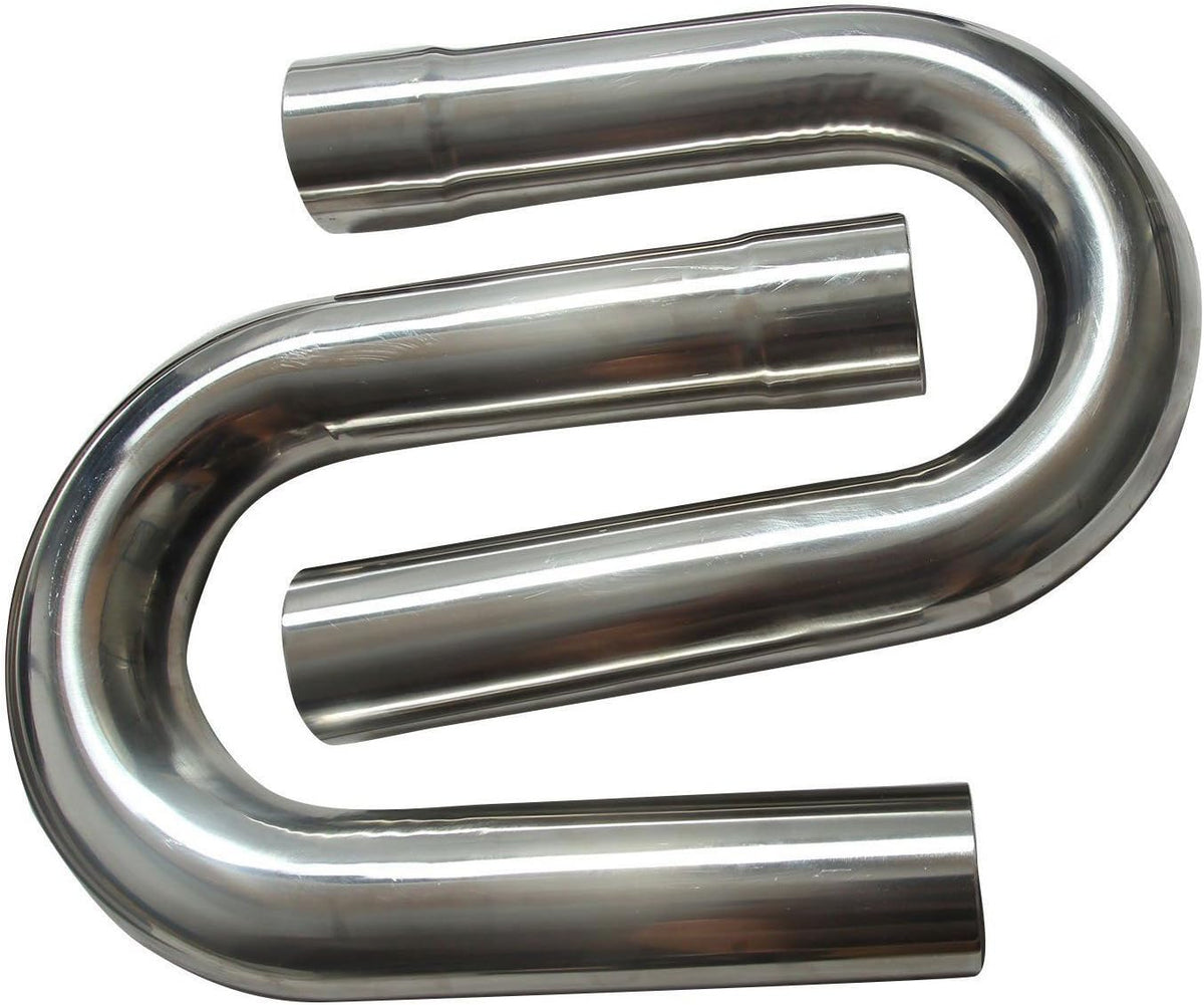 Stainless Steel T304 8PCS 2.5" Mandrel Pipe Straight and U-Bend Kit W664
