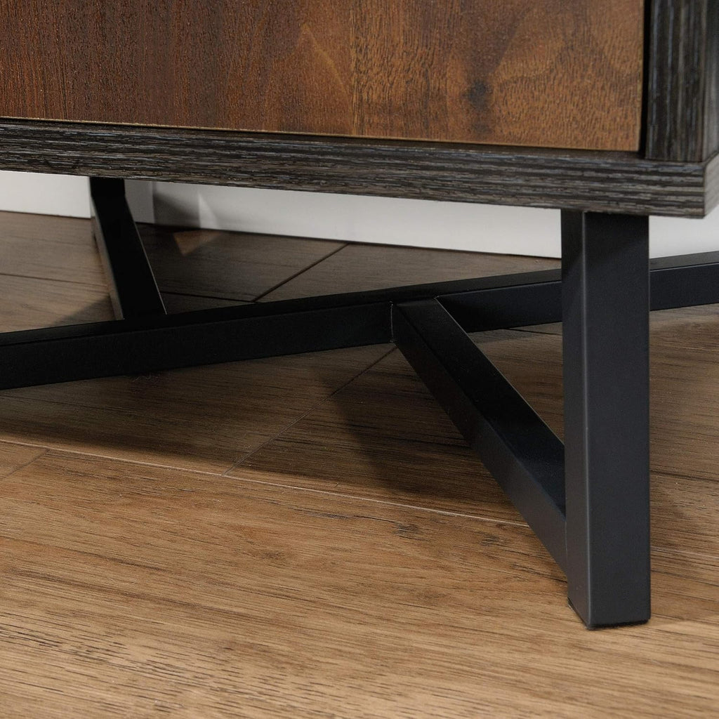 Brew Oak Finish Bookcase with Door J715456