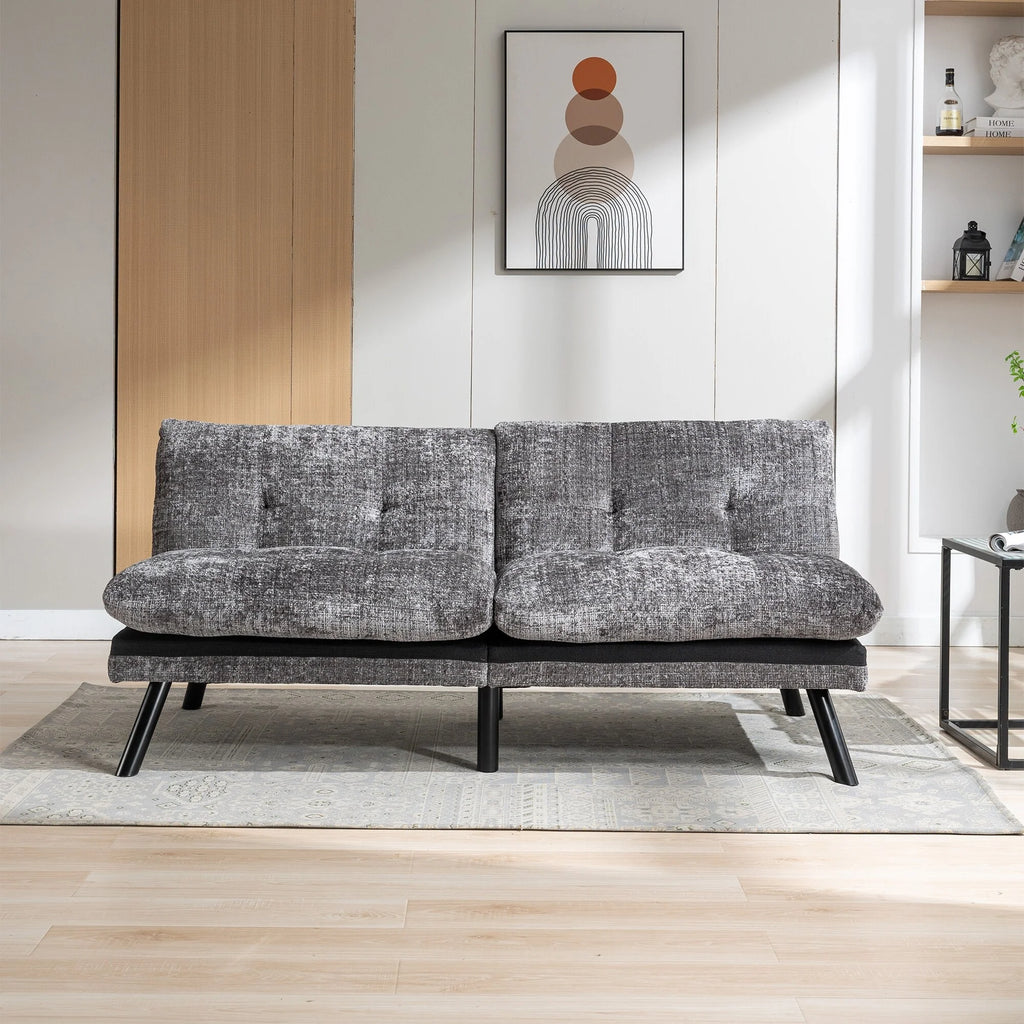 Grey Convertible Sleeper Loveseat U90480
