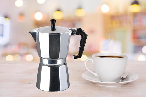 Silver 3 Cup Stovetop Espresso Maker N272985