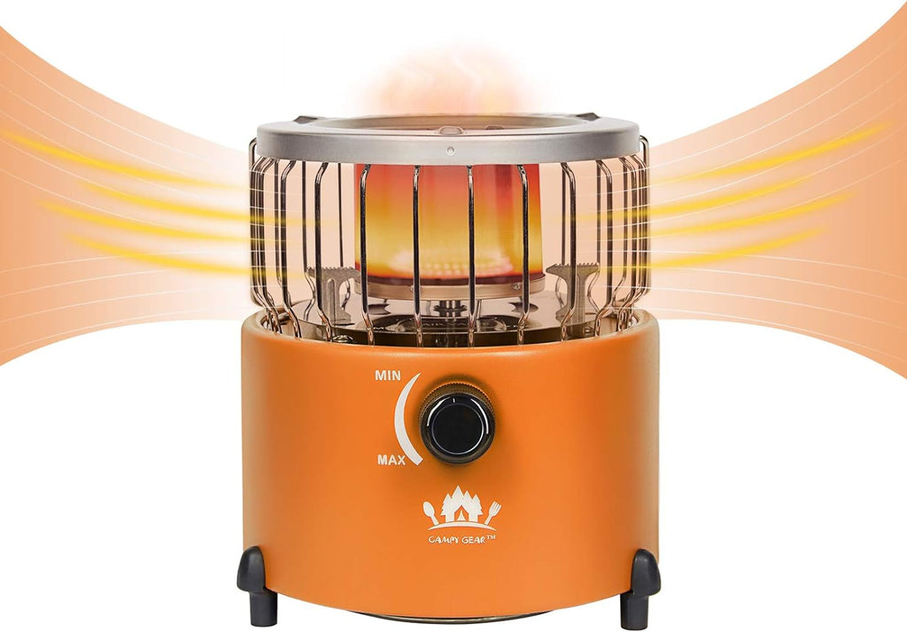 Orange 2 in 1 Portable Propane Heater & Stove G213777