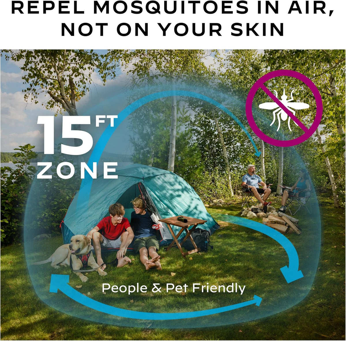 Mosquito Repellent Refills, Earth Scent, 15 Foot Zone T874063