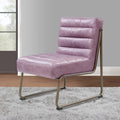 22 Inch Top Grain Leather Accent Chair A427037