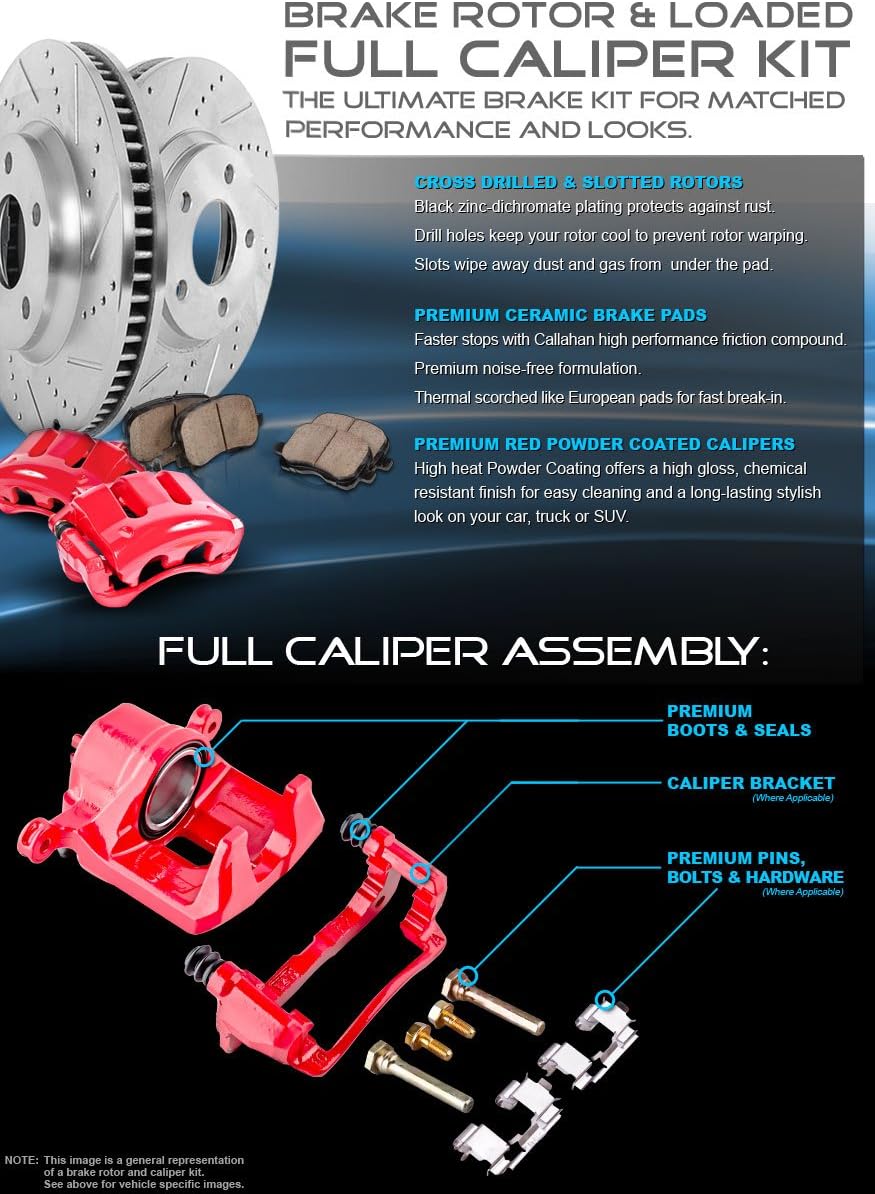 262mm Front 239mm Rear 4 Lug Brake Rotors Ceramic Pads and Clips F949