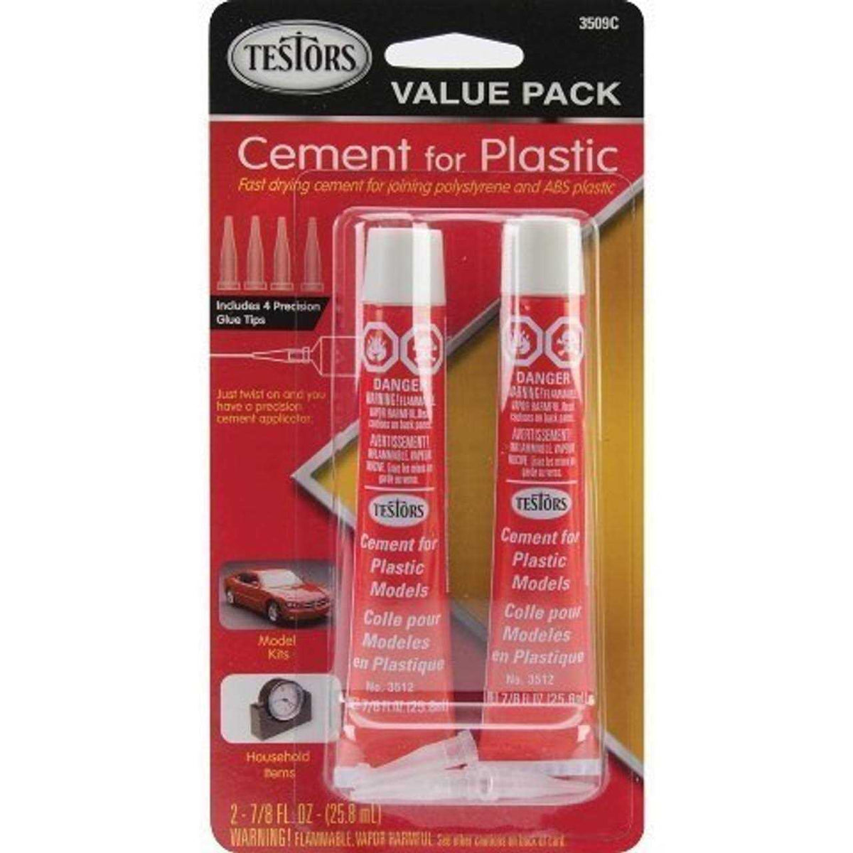 Testors Cement for Plastic Value Pack U658632
