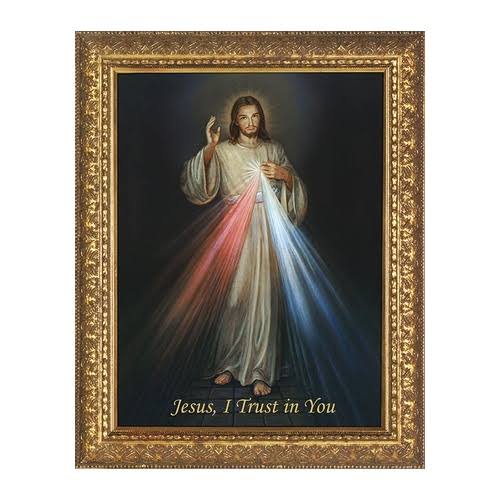 Canvas with Ornate Gold Frame M483