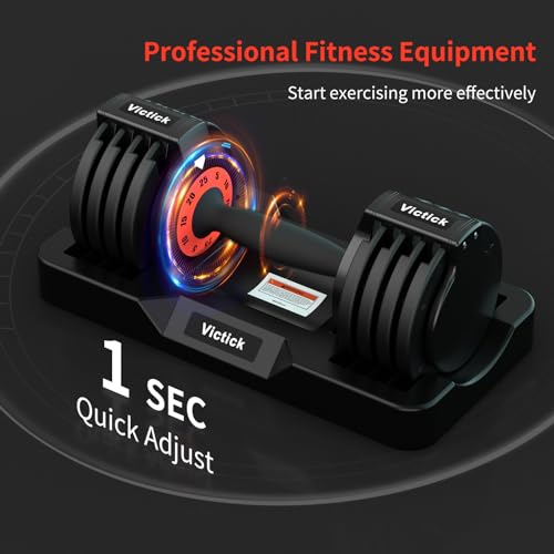 25/55lb Pair Adjustable Dumbbells Set with Anti-Slip Metal Handle F3213