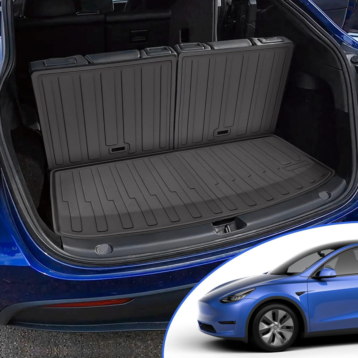 3 PCS Trunk Mat Cargo Liners for Tesla Model Y 5-Seater O90651