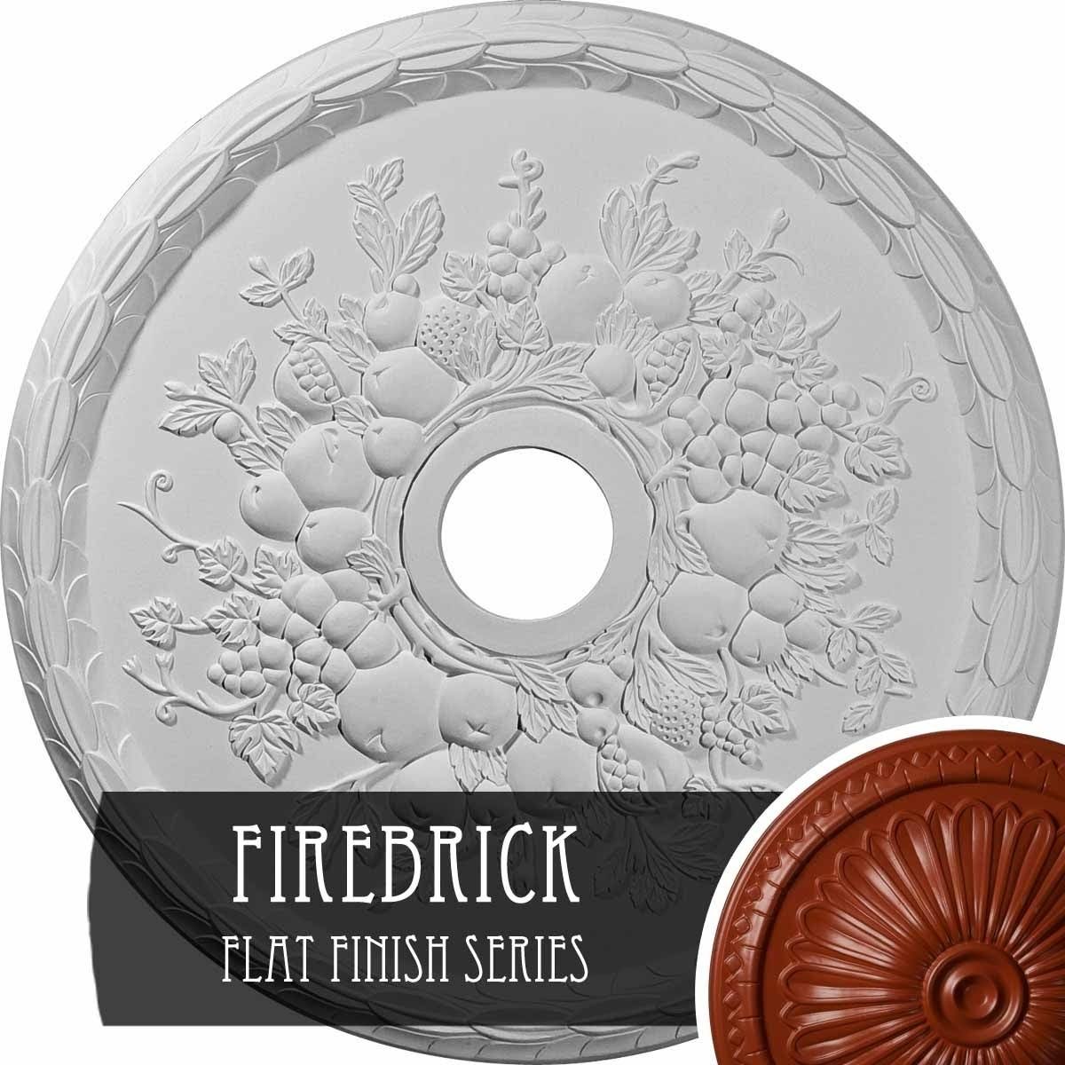 Grape Ceiling Medallion Hand-Painted Firebrick H330