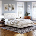 Faux Leather Upholstered Platform Bed U42235