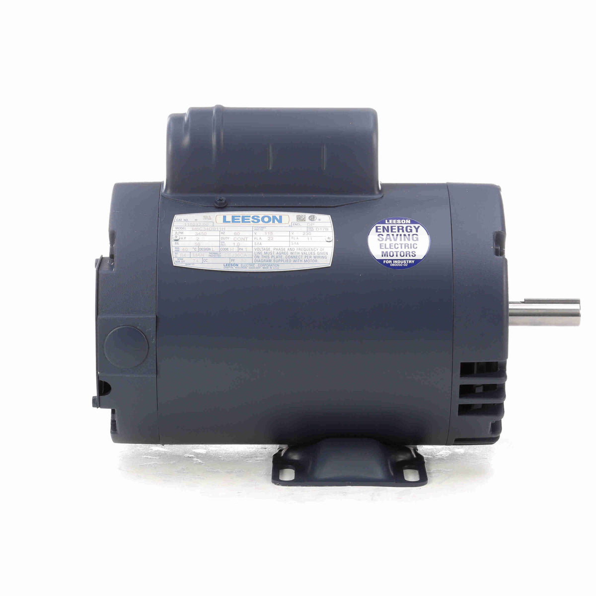 2HP Electric Motor, 3450RPM B70155
