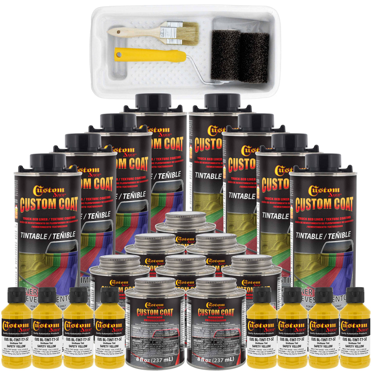Safety Yellow 8-Liter Urethane Spray-On Truck Bed Liner Kit I666