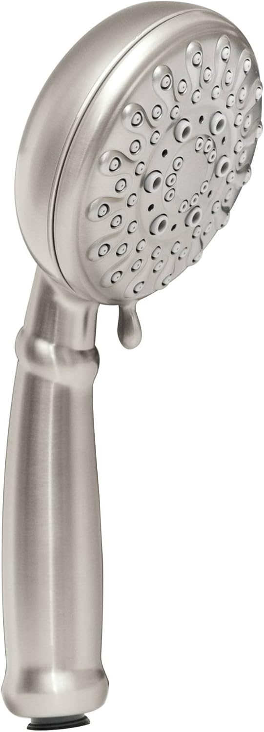 Chrome 5-Spray Hand Shower with Hose and Bracket, 4-Inch Diameter, Pack of 2 X735