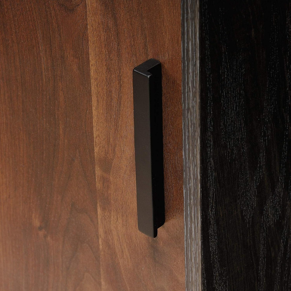 Brew Oak Finish Bookcase with Door J715456