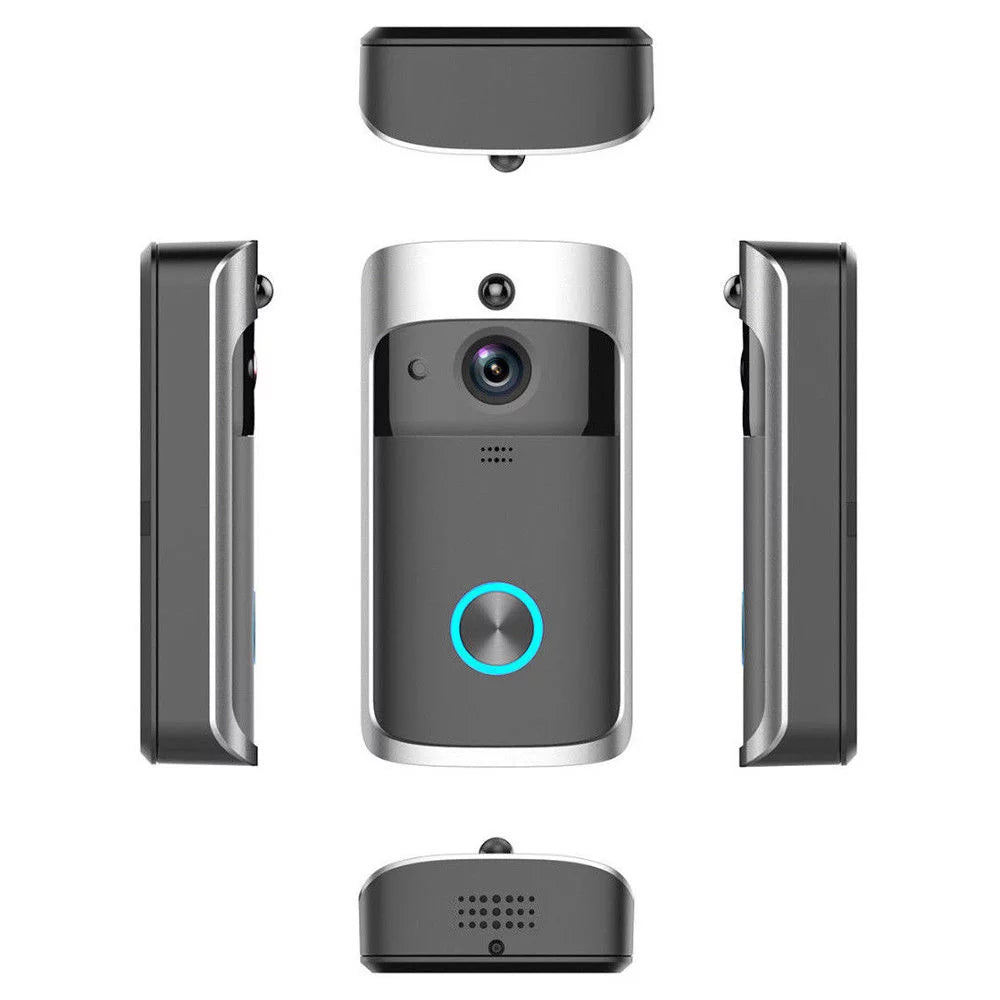 Black WiFi Doorbell Video Camera Intercom Security Bell E1420