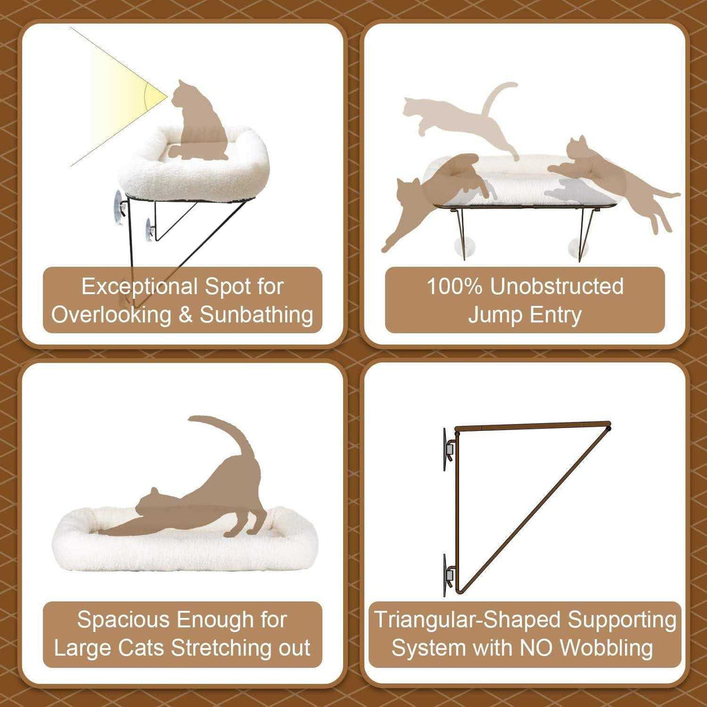 Cat Window Perch Metal Supported O918