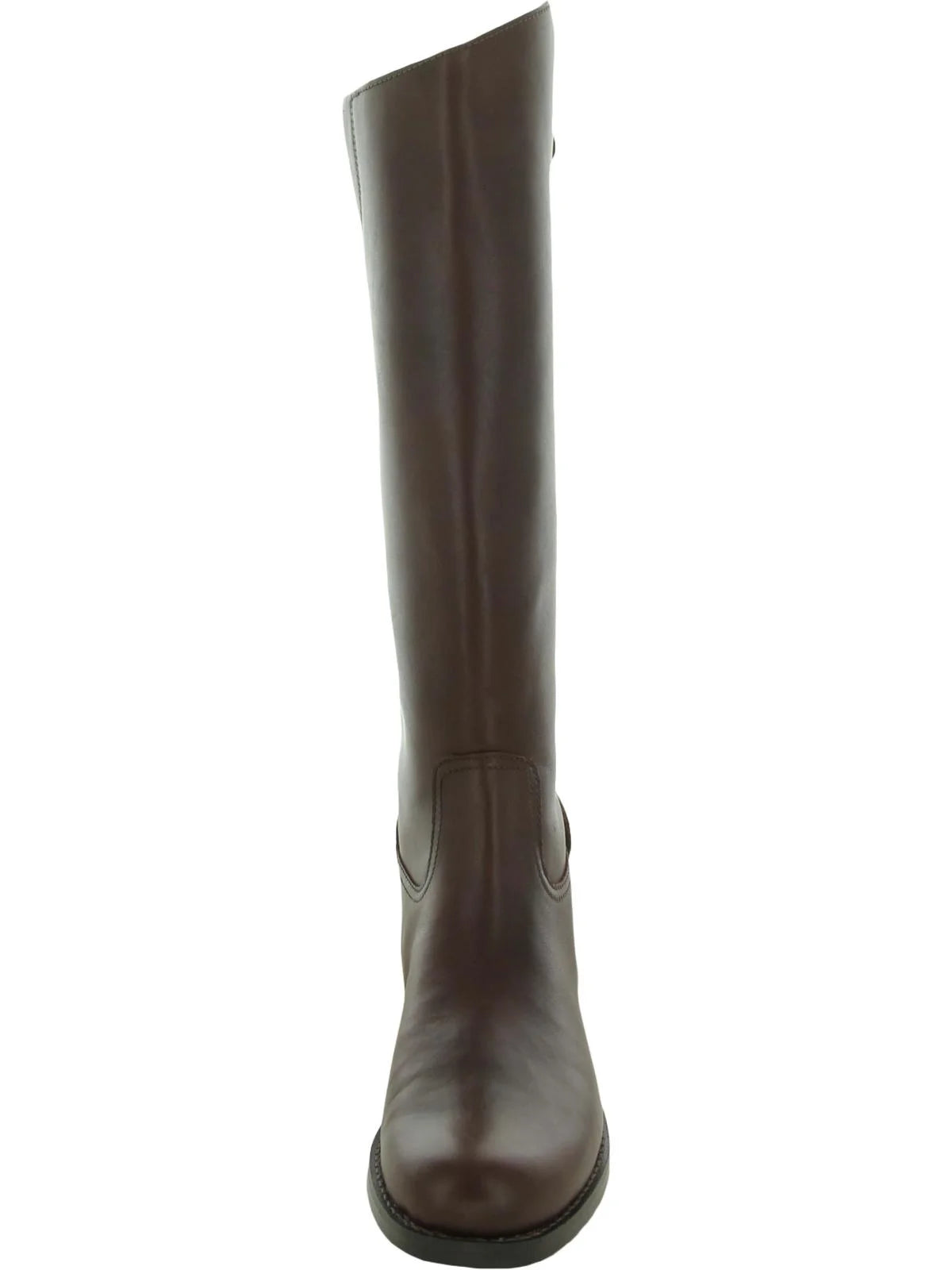 Brown Leather Knee High Boots N442