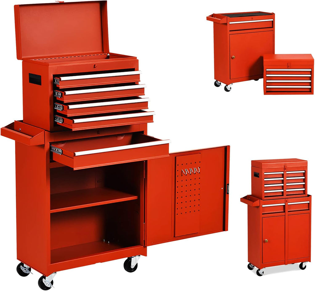 5 Drawers Rolling Tool Chest with Detachable Tool Box S8328