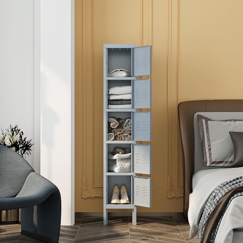 66" Tall Steel Storage Locker with 3 Doors W42154