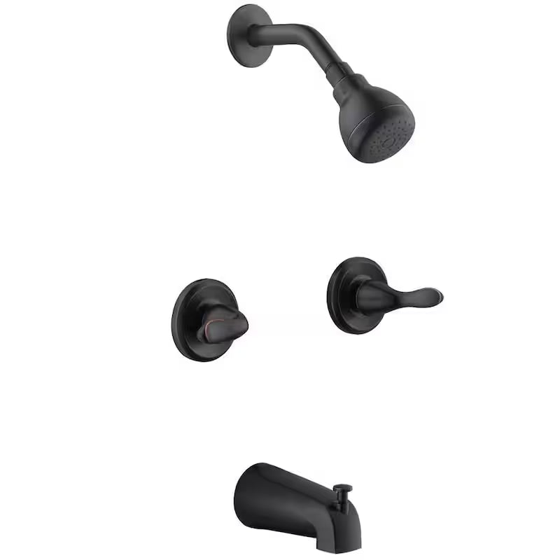 2-Handle 1-Spray Tub and Shower Faucet 1.8 GPM in Bronze W5785