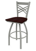 Swivel Bar Stool with Anodized Nickel Finish X912023