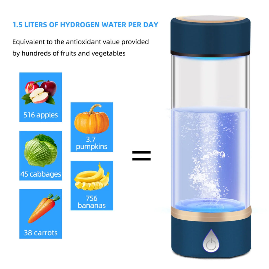 420ml Rechargeable Hydrogen Bottle Glass Cup M7681