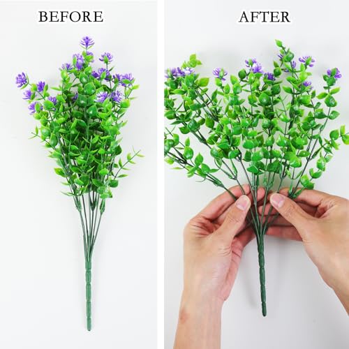 12pcs Artificial Hanging Flowers with Basket Y1380