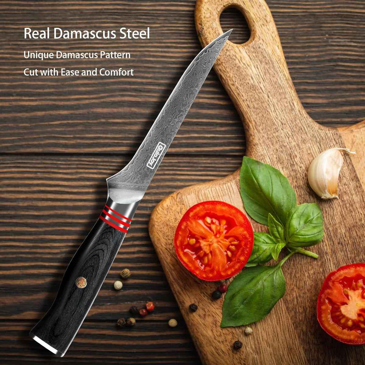 6 Inch Damascus Steel Boning Knife K243