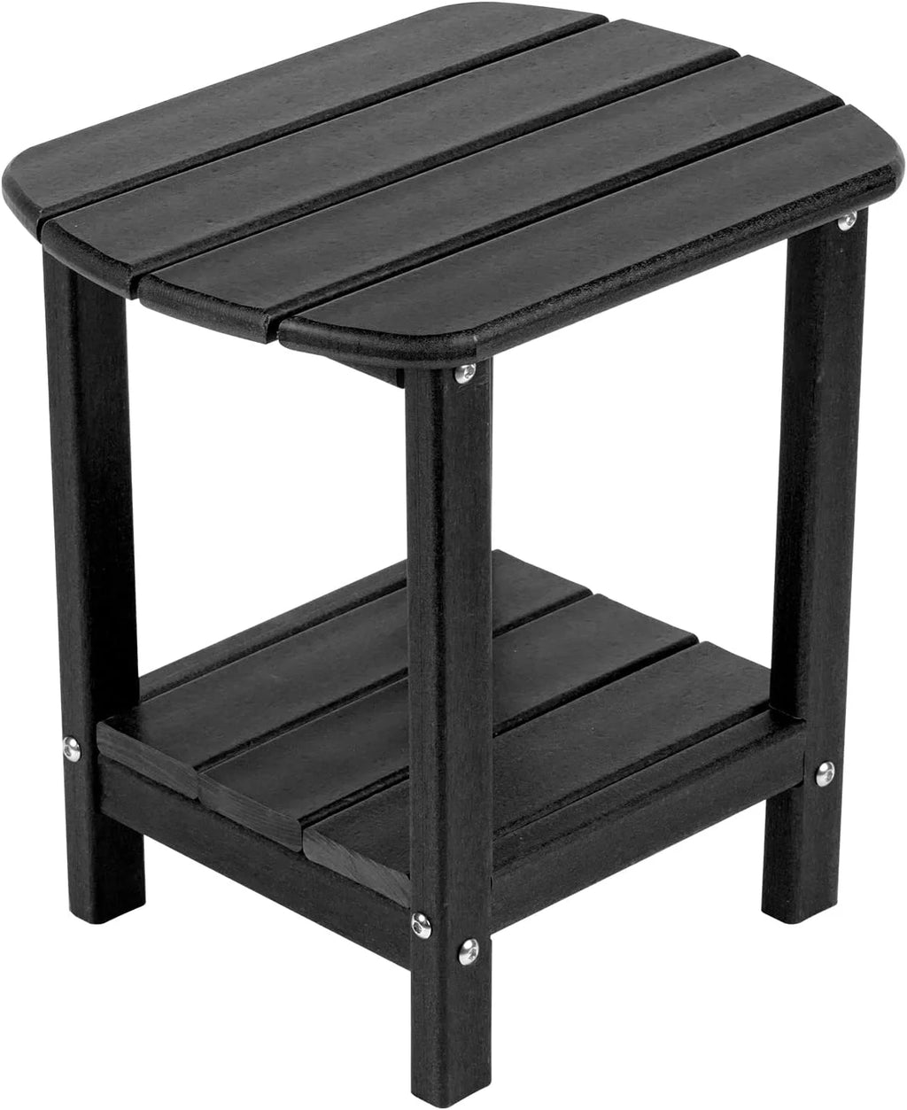 Black HDPE Adirondack Side Table D15890