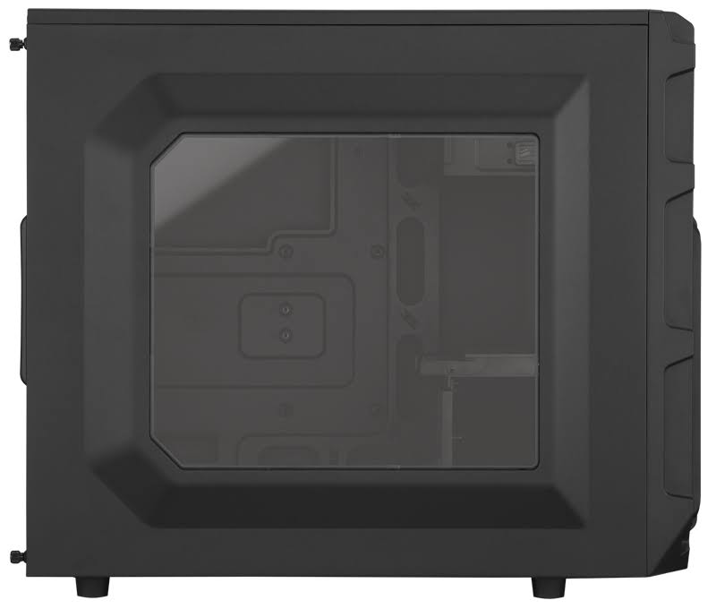 Black Steel ATX Mid Tower Gaming Case H934