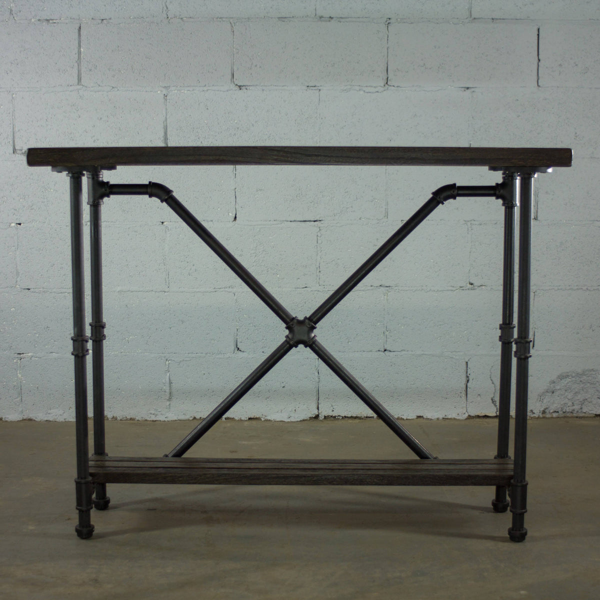 Bronze Industrial Console Table A331134