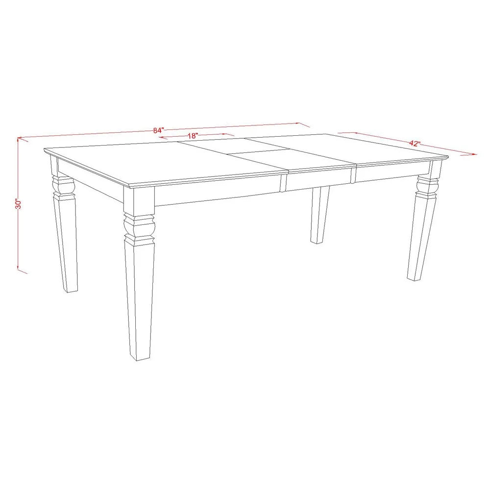 9 Piece Wood Dining Table Set N26532