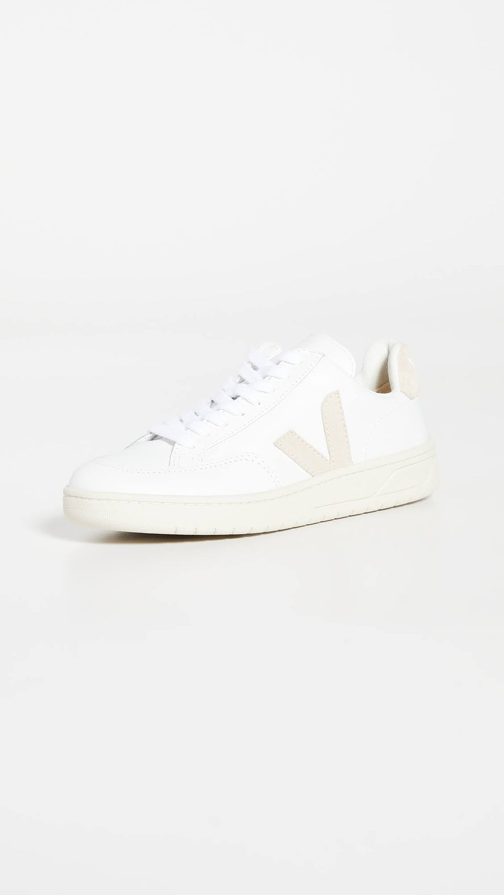 White Sable Leather Sneakers Z92311