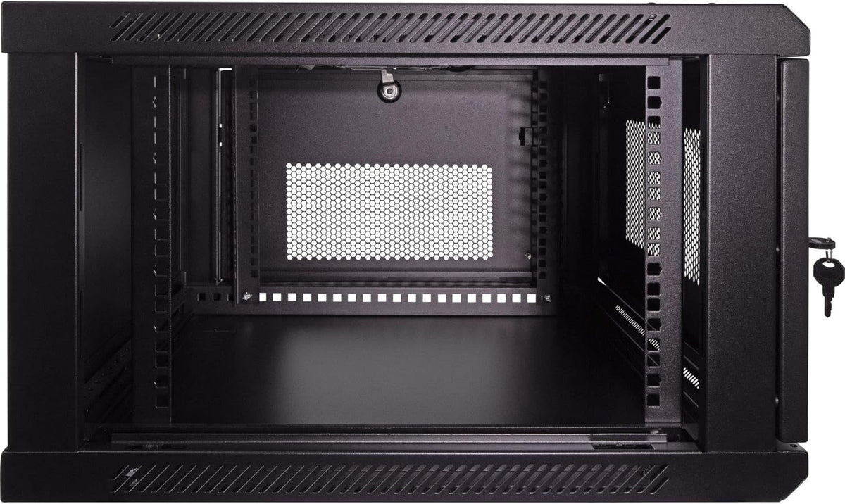 6U 19-Inch Server Network Rack Wallmount Cabinet Black N735087