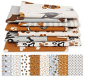 8 Pc 100% Cotton Pre-Cut Quilting Fabric Q1356
