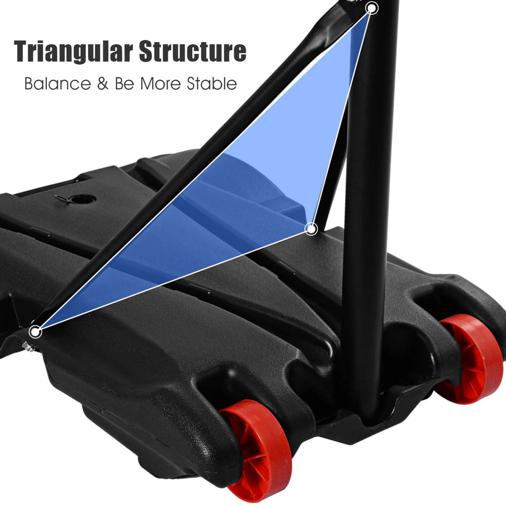 Adjustable Basketball Hoop System with Wheels M83641