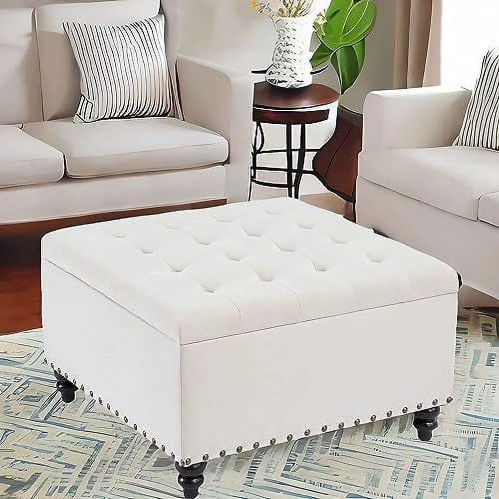 Square Tufted Ottoman F936427