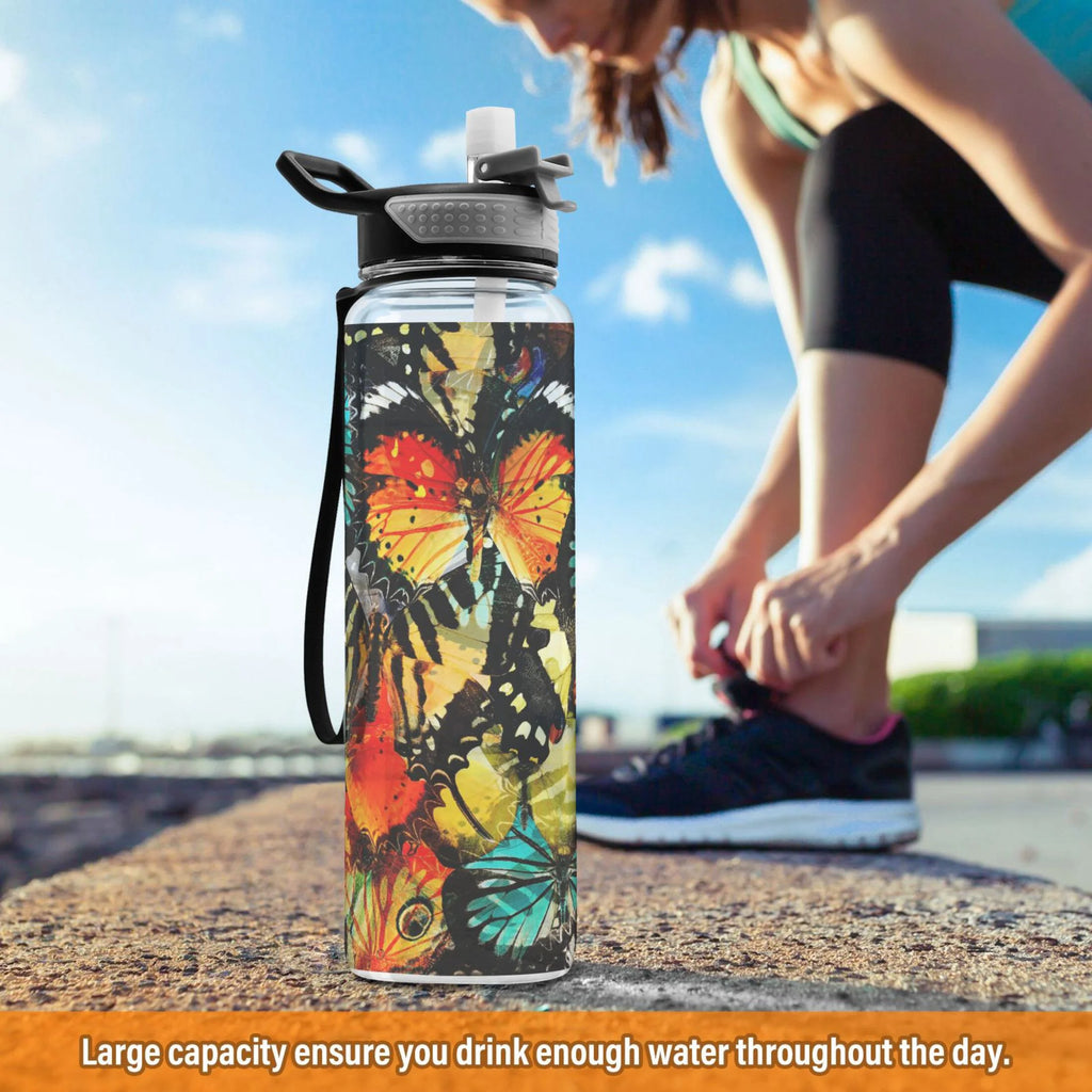 32oz Tritan Leakproof Water Bottle with Straw C490