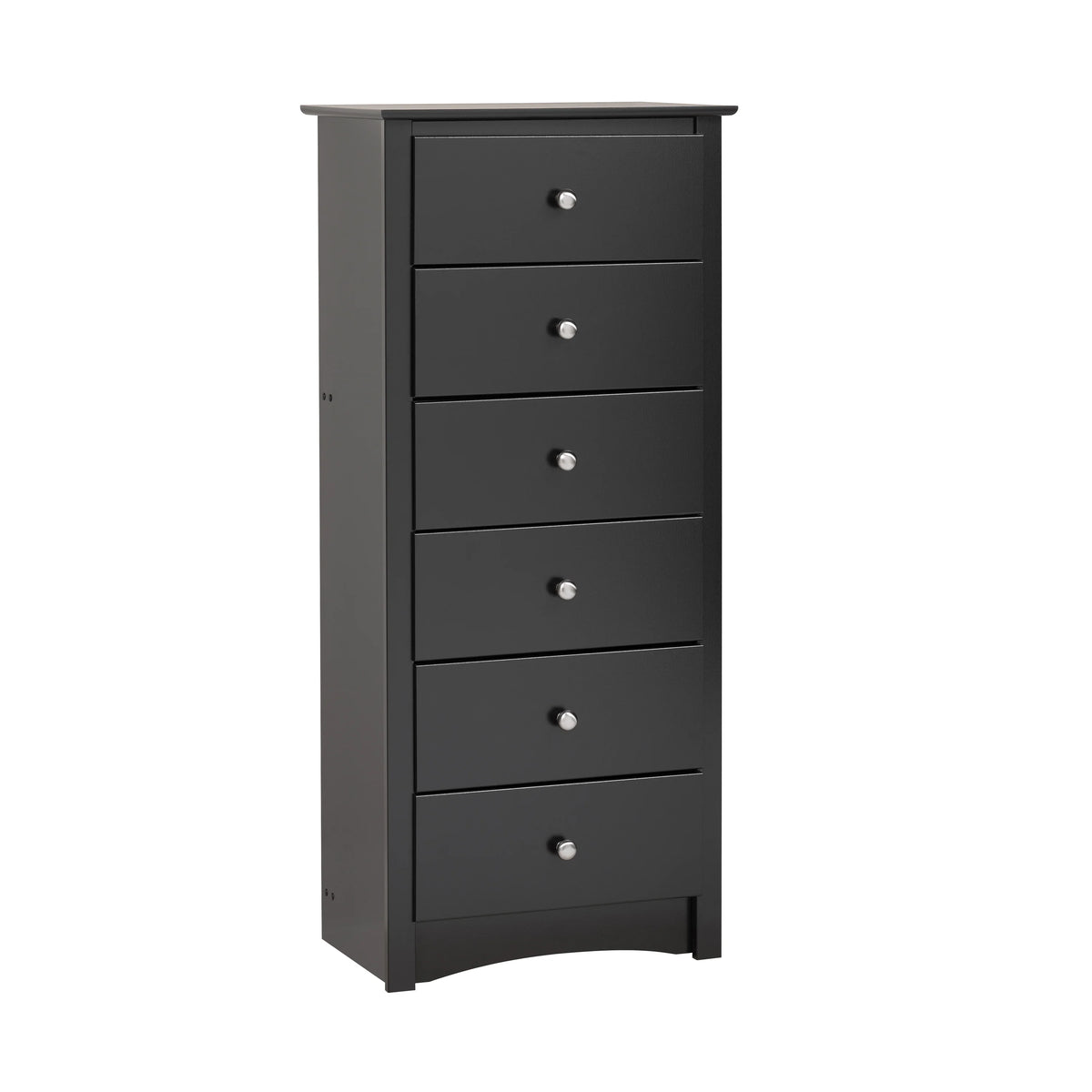 Black 6 Drawer Wooden Dresser U797854