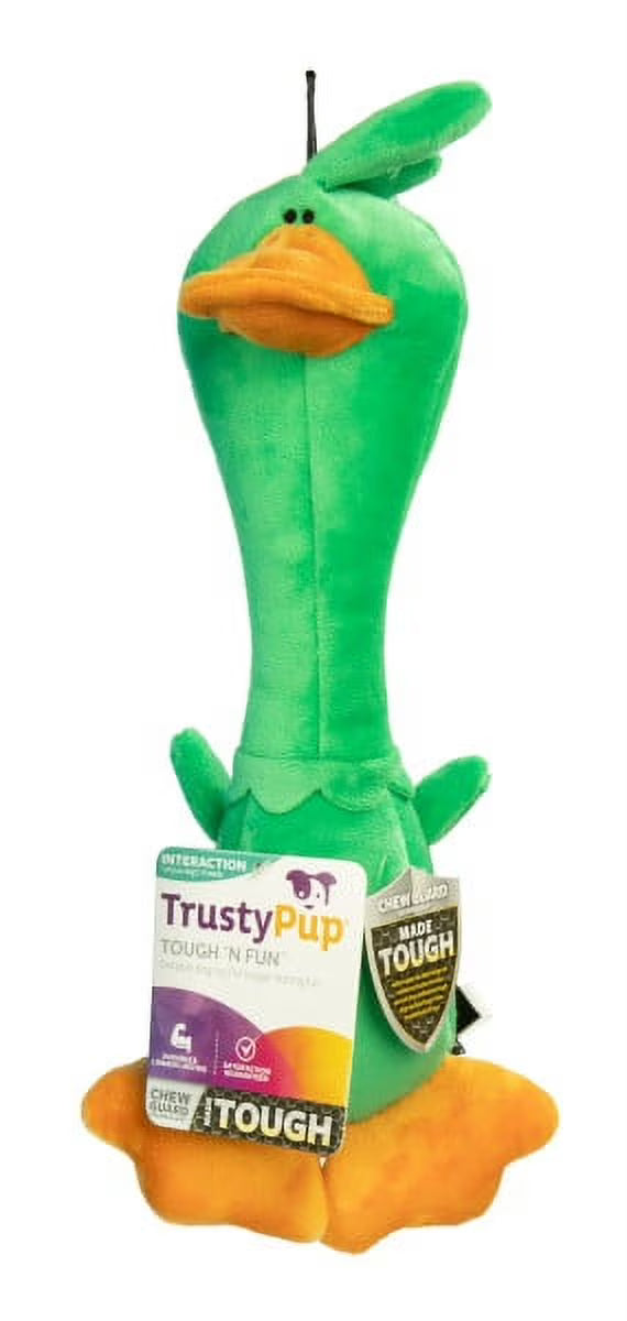 Green Large Plush Squeaker Dog Toy (3 Pack) U4264