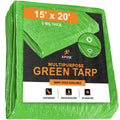 Green Poly Tarps 15 x 20 - Case of 6 R2770