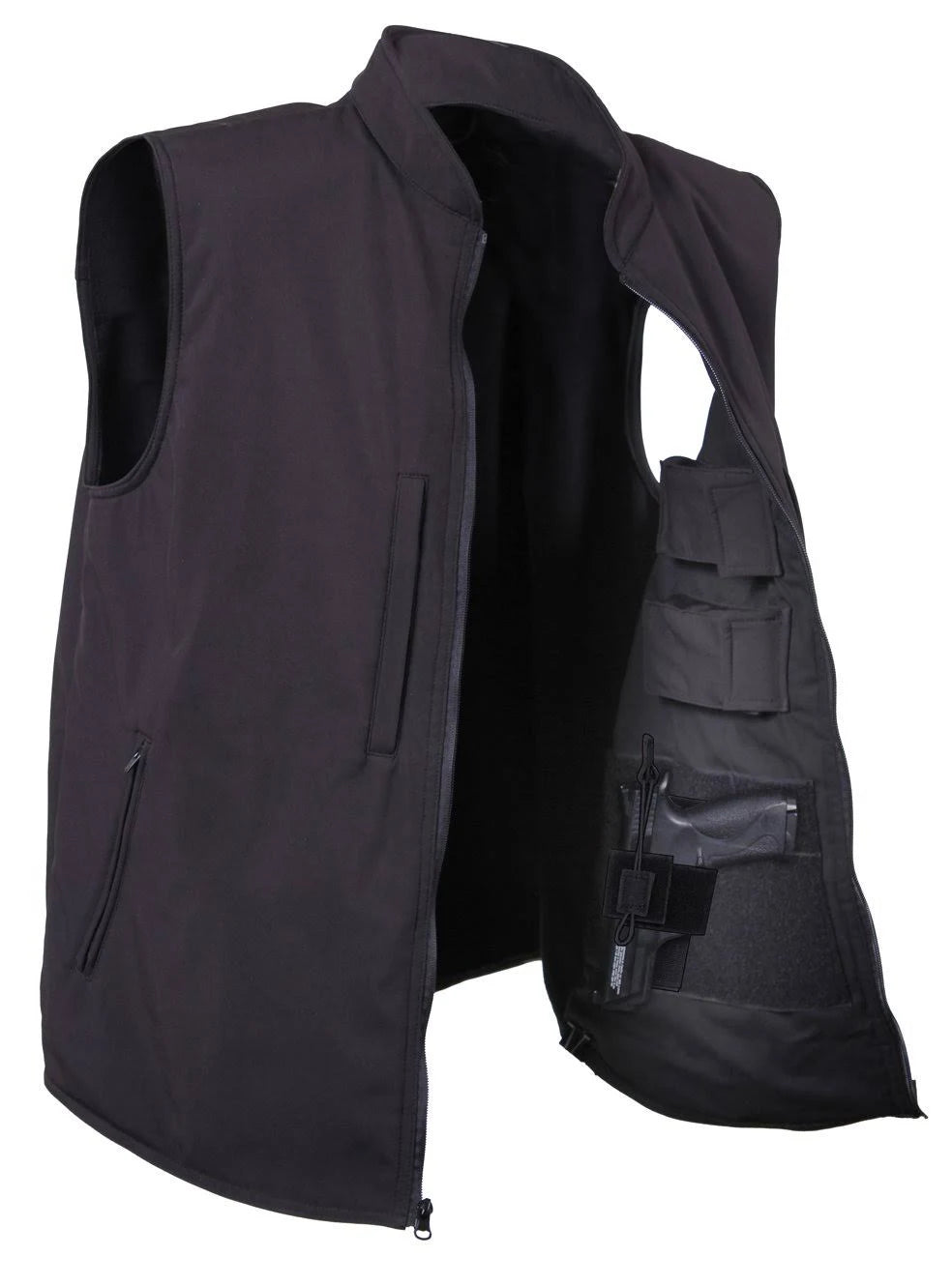 Olive Drab Concealed Carry Soft Shell Vest W5733