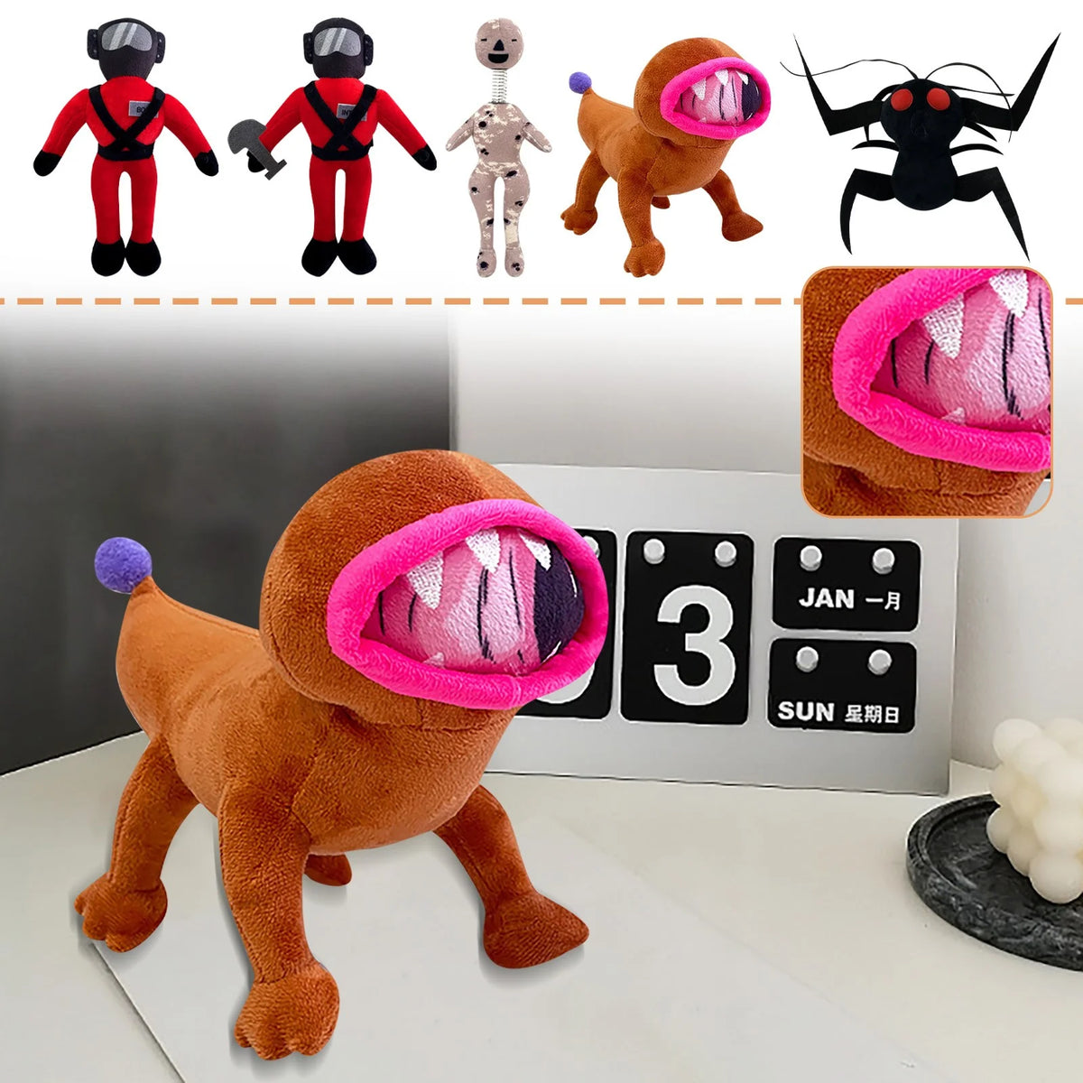 Coil-Head Plush Toys Stuffed Animal Dolls Collectible Figures G931315