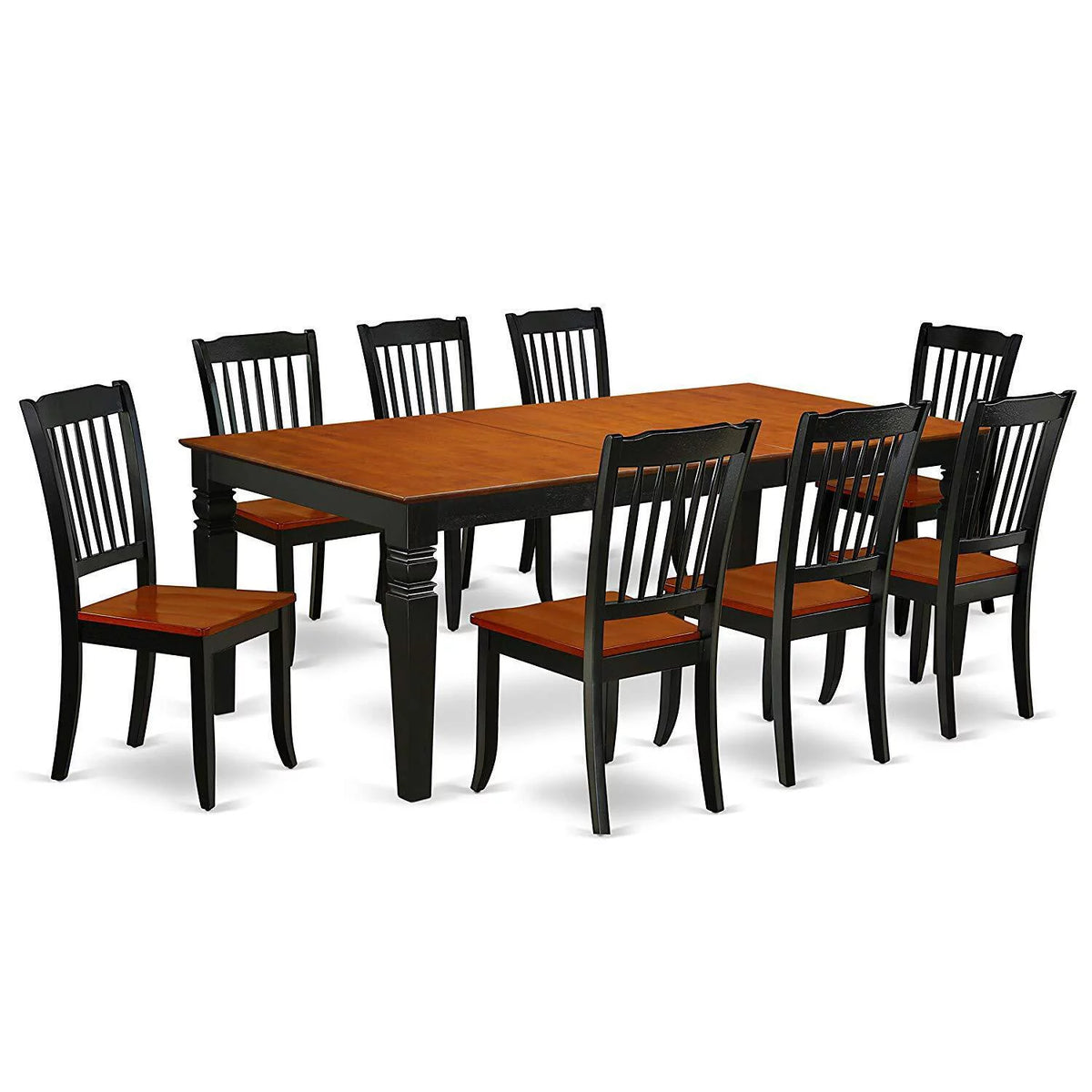 9 Piece Wood Dining Table Set N26532