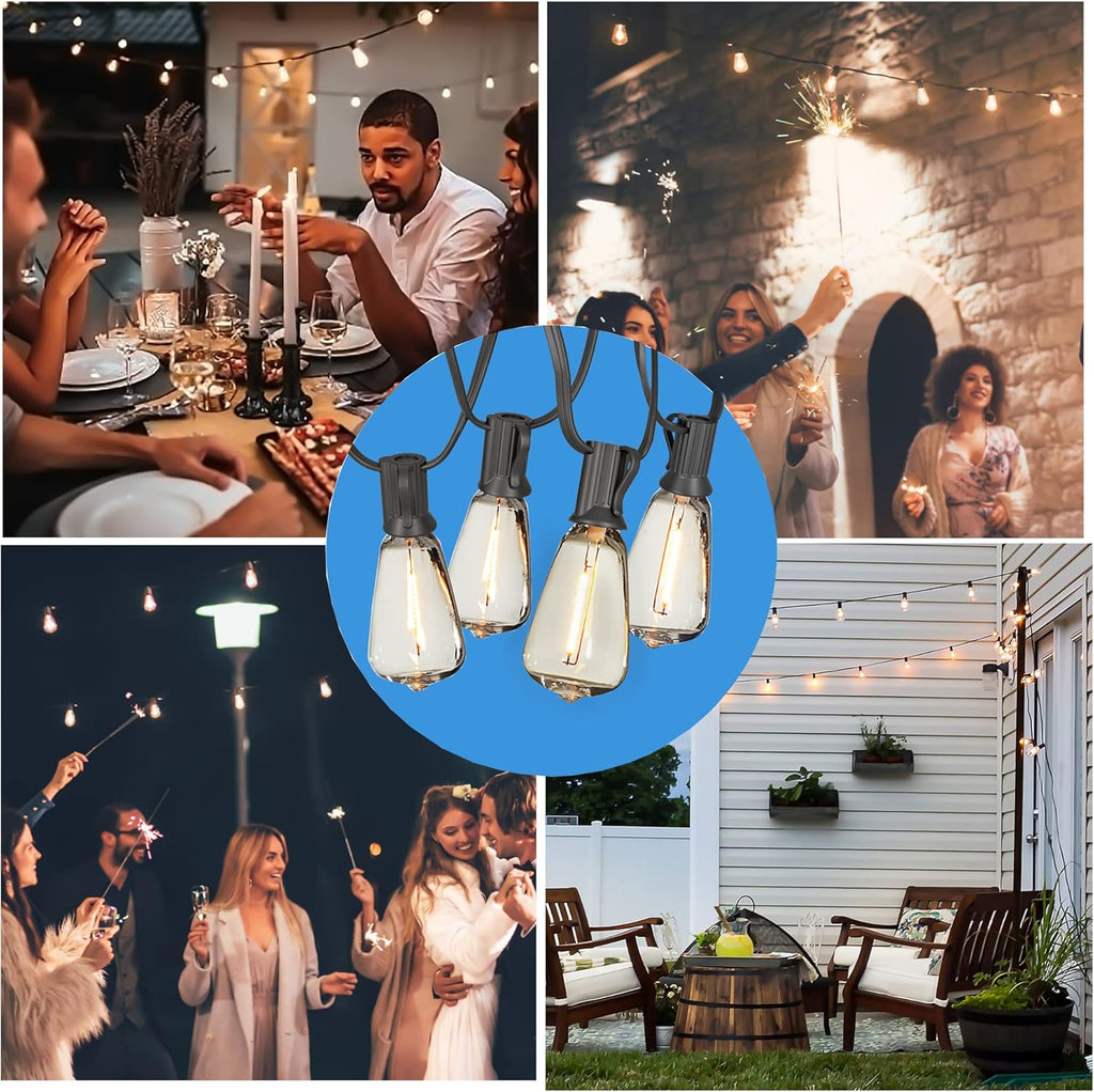100Ft Weatherproof Dimmable LED String Lights D72526