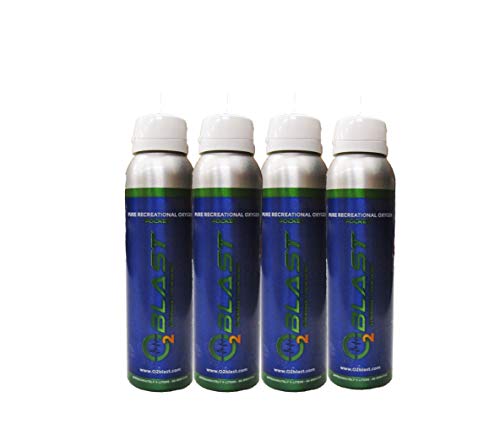 4 Pack Portable Canned Oxygen 4 Liter P81287